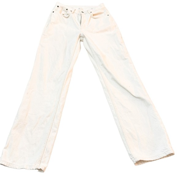 Rails The Topanga High Rise Straight White Denim Jeans Size 28 - Picture 2 of 7